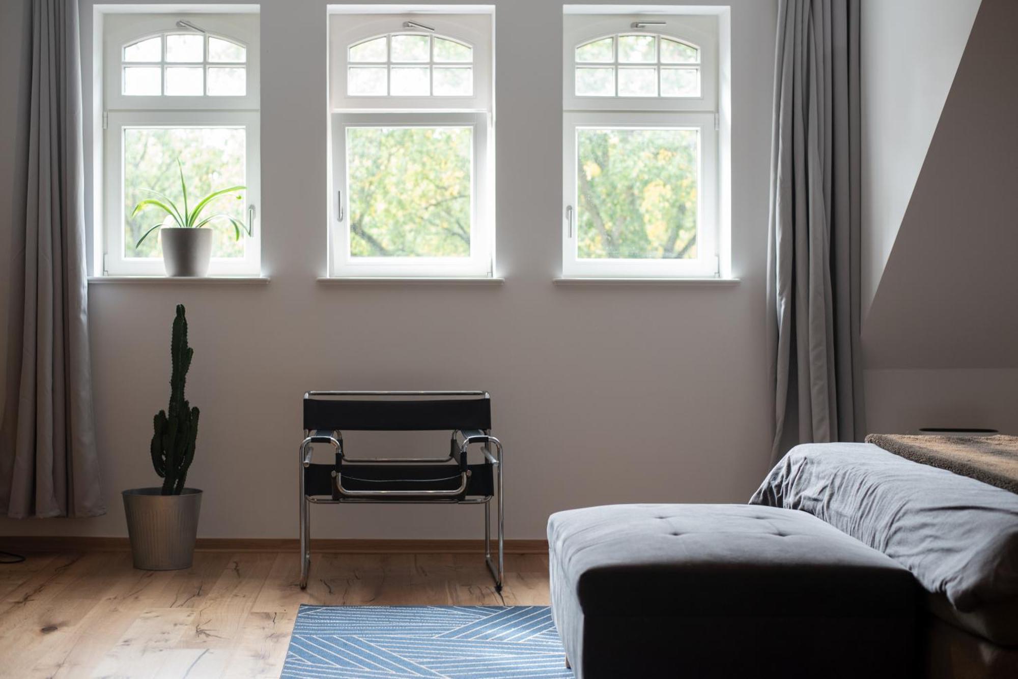 לייפציג Apartment Mit Parkblick & Massagestuhl מראה חיצוני תמונה